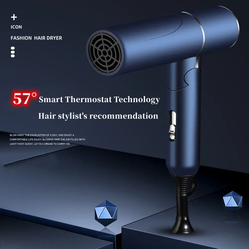 Hot Selling Professional Hair Dryer Negative Ion High Power Blue Light Foldable Electric Hair Dryer Salon Hair Tools Home Peaceful Pleasures Health and Wellness