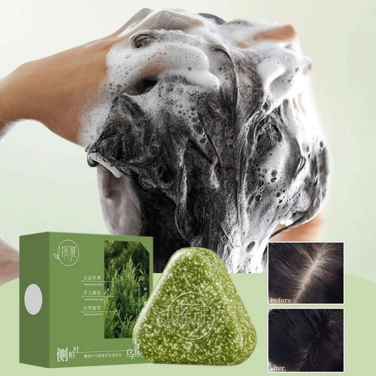 Arborvitae Herbal Shampoo Bar For Hair Loss Growth Oily Hair Control Strengthening Nourishing Fluffy Hair Natural Handmade Soap Peaceful Pleasures Health and Wellness