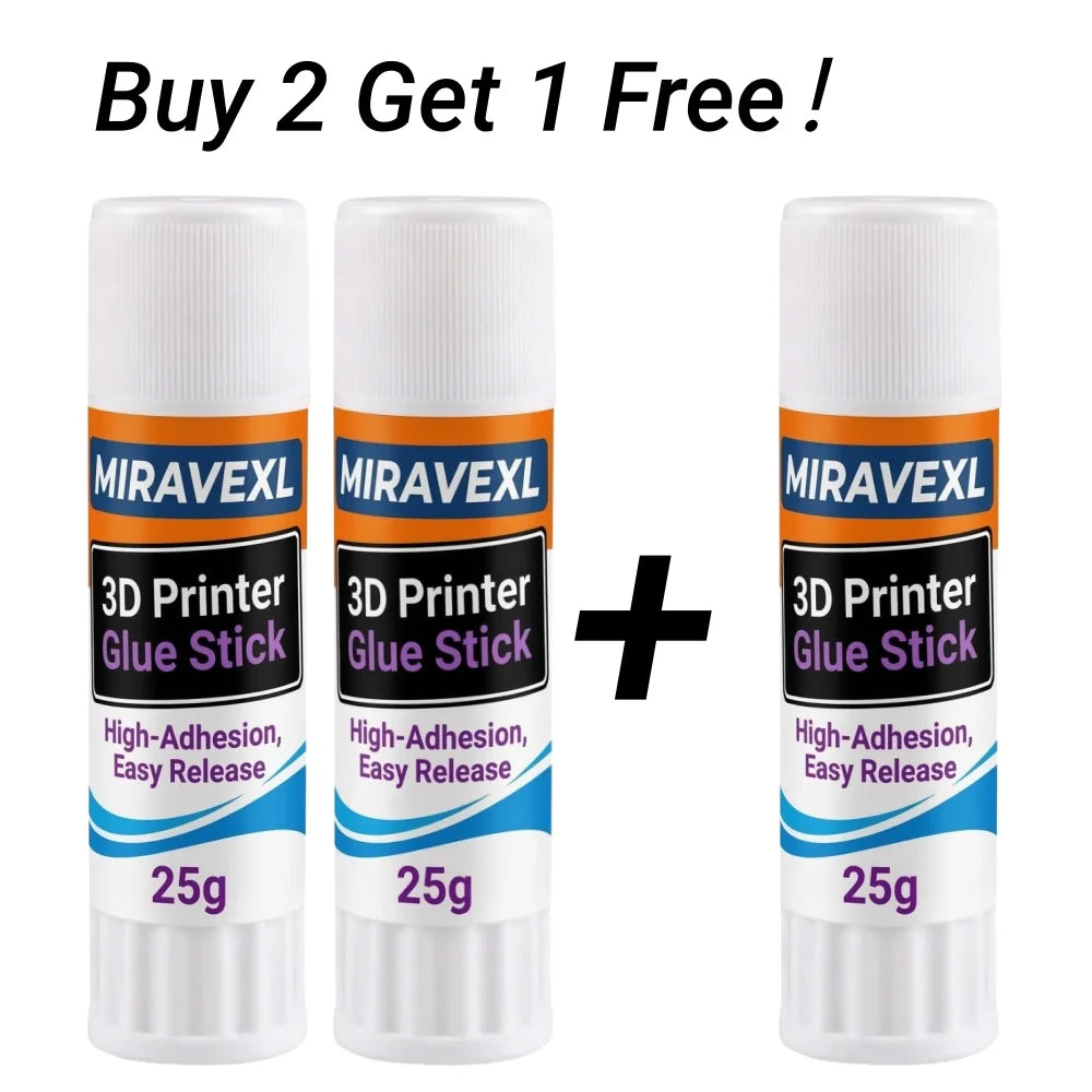 MIRAVEXL 3D Printer Glue Stick Strong Bed Adhesive Anti-Warping for PLA ABS PETG TPU Solid Print Glue Peaceful Pleasures Health and Wellness 3PCS