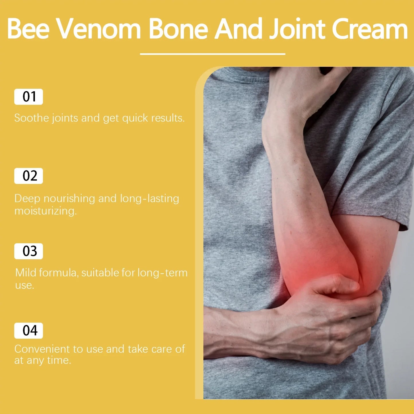 Bee Venom Bone & Joint Care Cream | Moisturizing Body Cream 30g