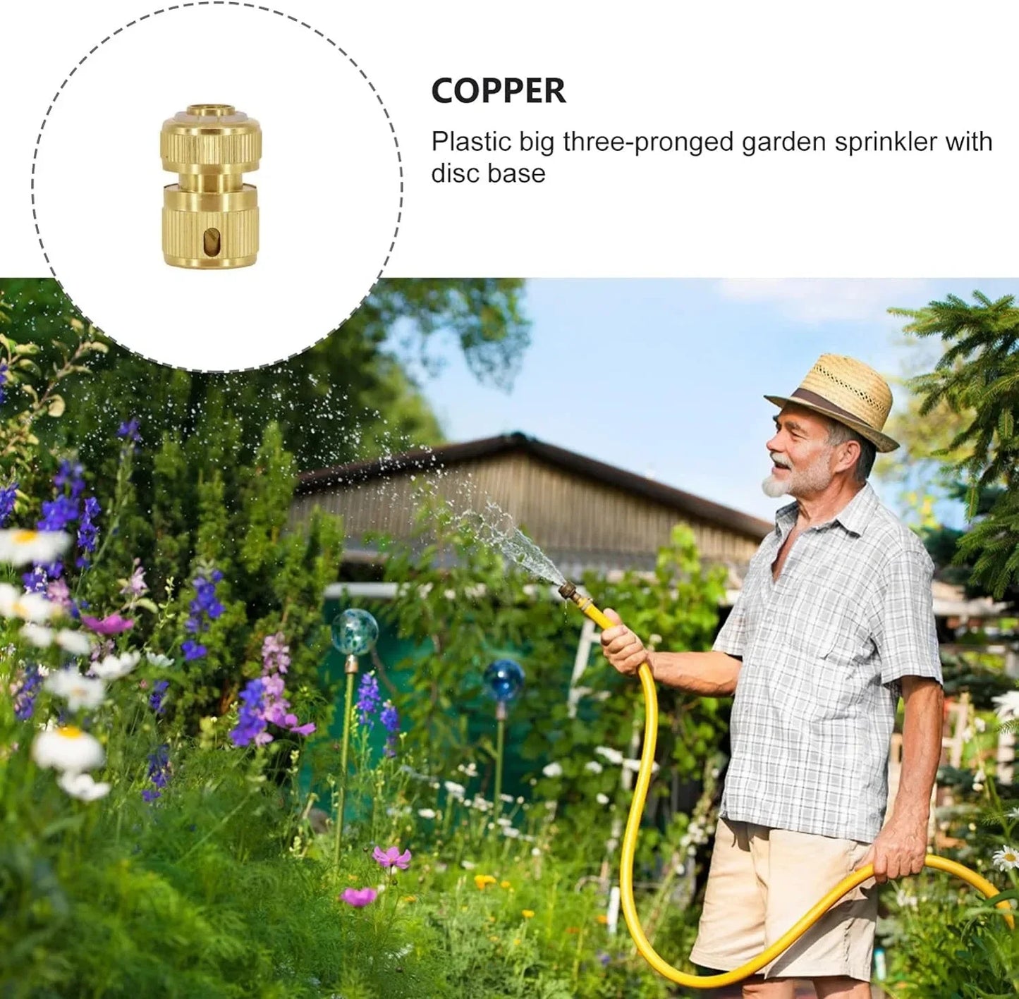 4-Point High Pressure Quick Connector – Garden & Car Wash Hose