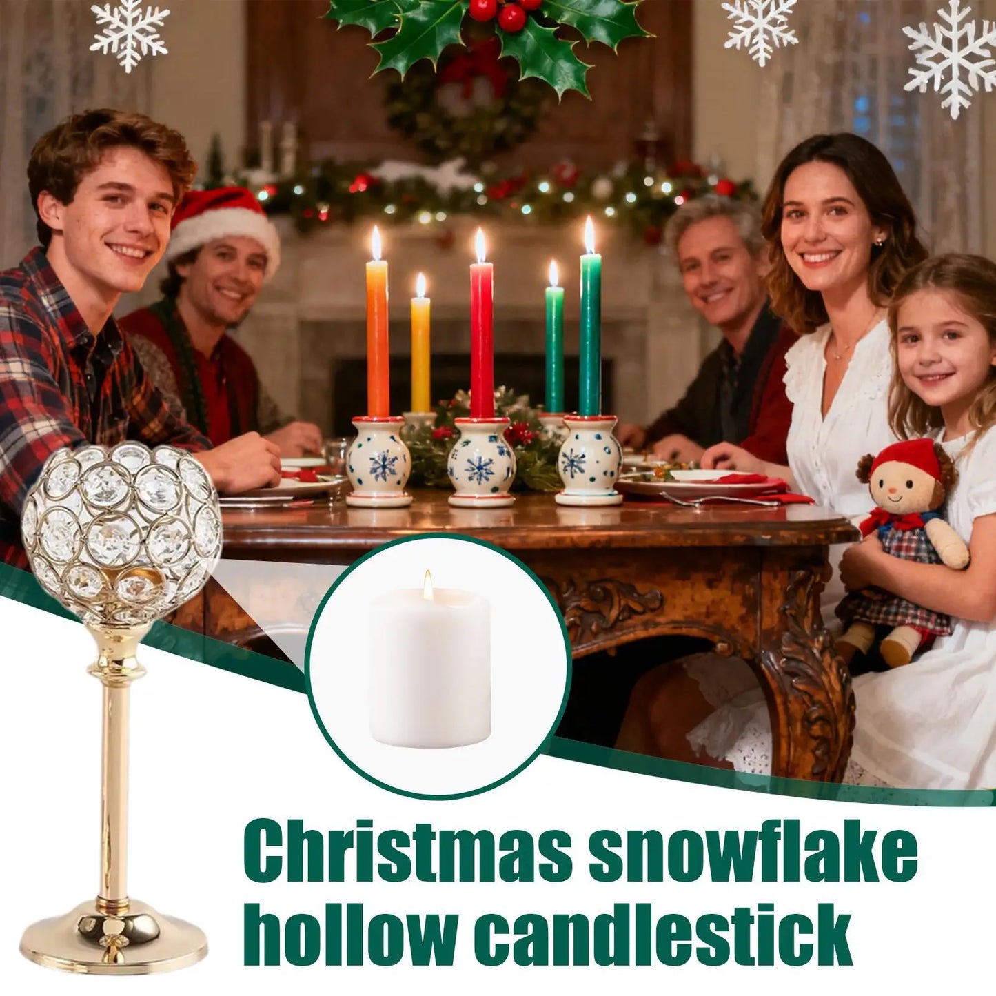 Elegant Vintage Crystal Candlestick Holders | Wedding & Home