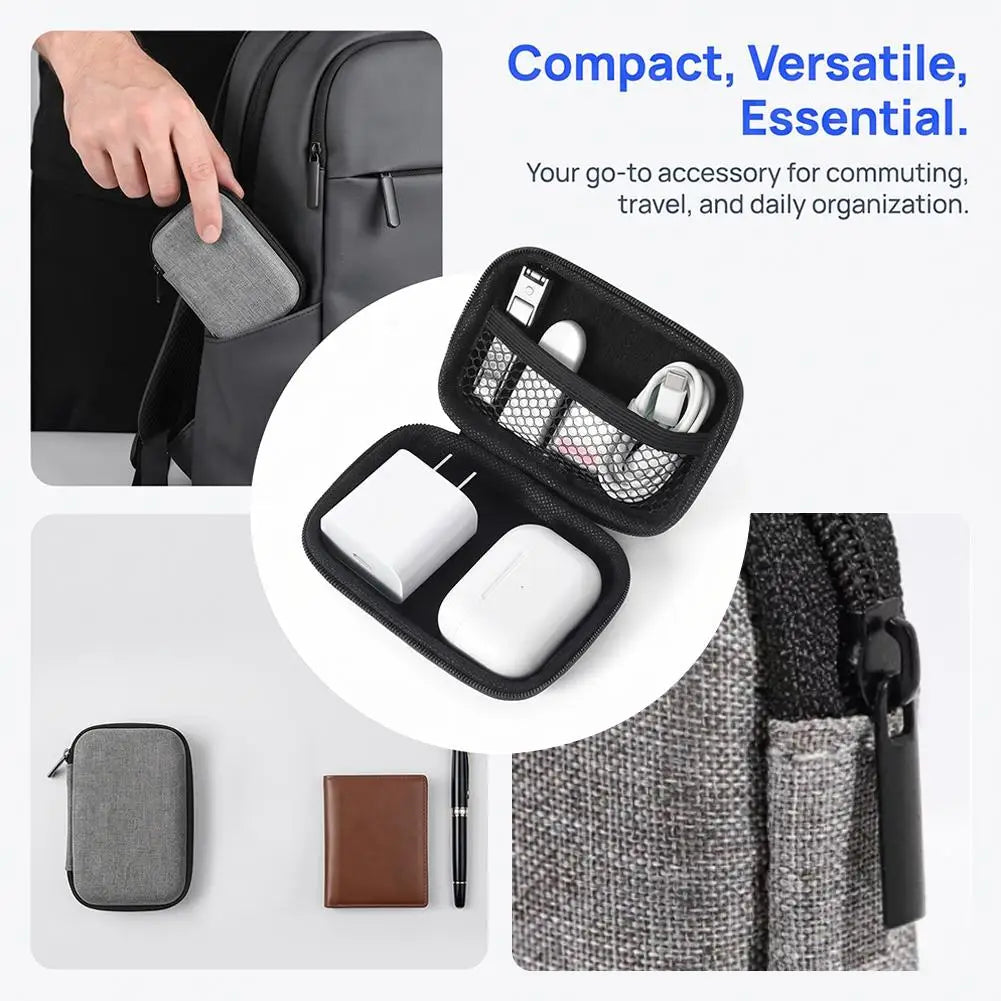 Portable Earphone & Cable Organizer Pouch | Multi-Size Tech Bag