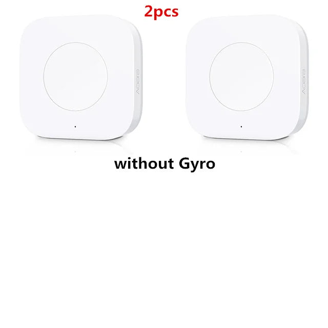 Aqara Smart Wireless Switch Smart Remote One Key Control Intelligent Application Home Security APP Control Work with Homekit Peaceful Pleasures Health and Wellness Without Gyro 2pcs China Mainland
