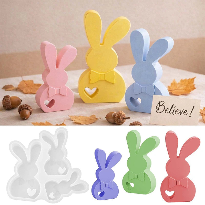 3D Easter Bunny Silicone Mold – DIY Rabbit Casting Mould