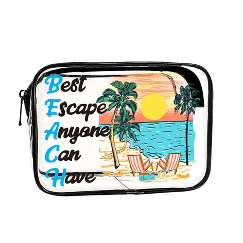 Clear PVC Travel Toiletry & Makeup Bag – Waterproof Organizer