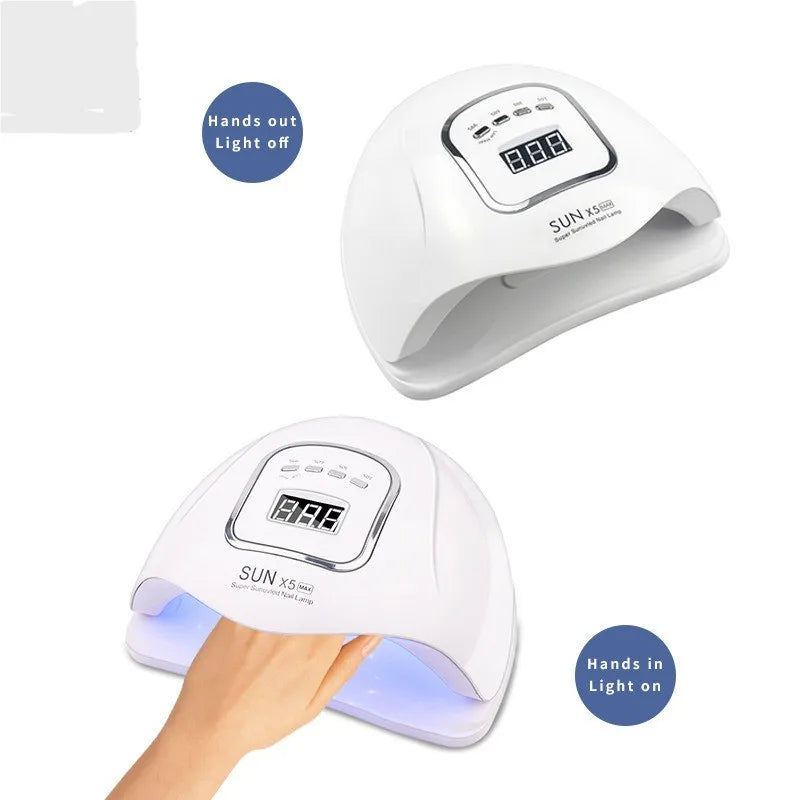 EU X5MAX Ultraviolet/LED Nail Lamp Drying Device - A nail polish suitable for the quick curing process in nail art and foot care Peaceful Pleasures Health and Wellness