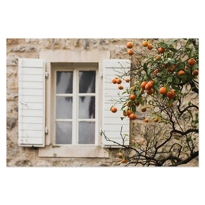 Nordic Landscape Canvas Wall Art | Bohemian Living Room Poster