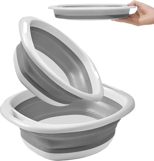 3-Piece Plastic Basin Set | Foot Soak, Wash & Storage Tubs Plastic Basin Set Peaceful Pleasures Health and Wellness 3PCS