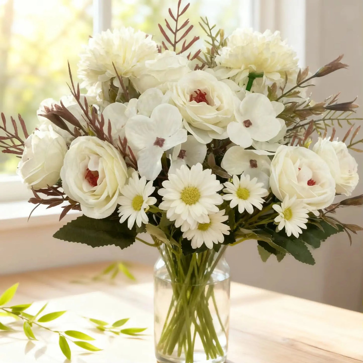 Artificial Silk Roses Bouquet | Wedding, Home & Party Décor