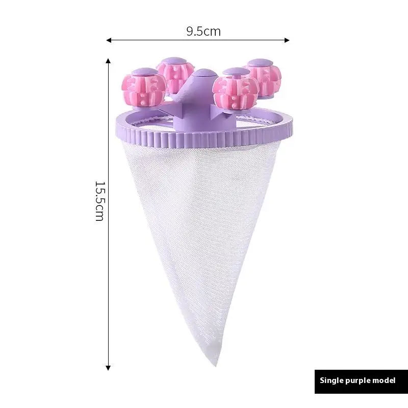 Washing Machine Lint & Hair Catcher Filter Mesh Bag Laundry Filter Bag Peaceful Pleasures Health and Wellness Purple