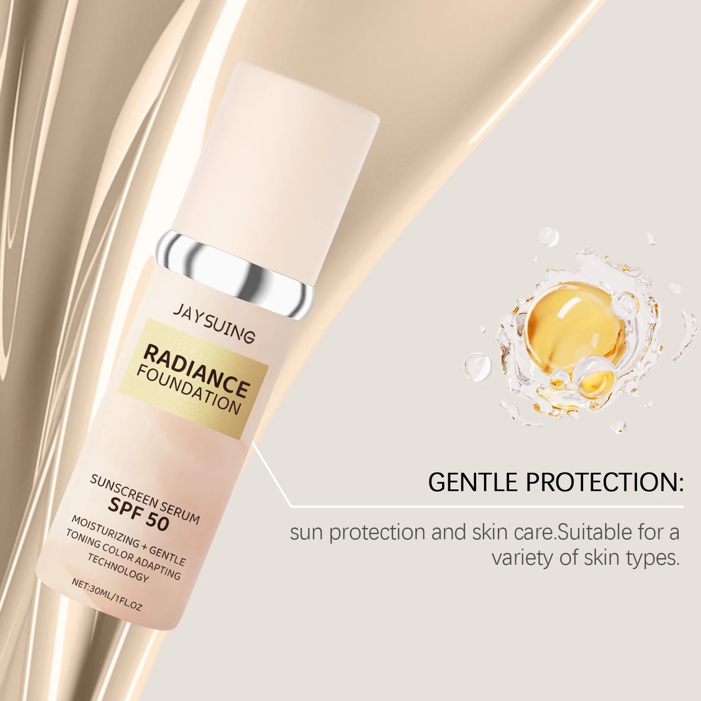 Jaysuing Concealer Liquid Foundation – Cover Acne & Brighten