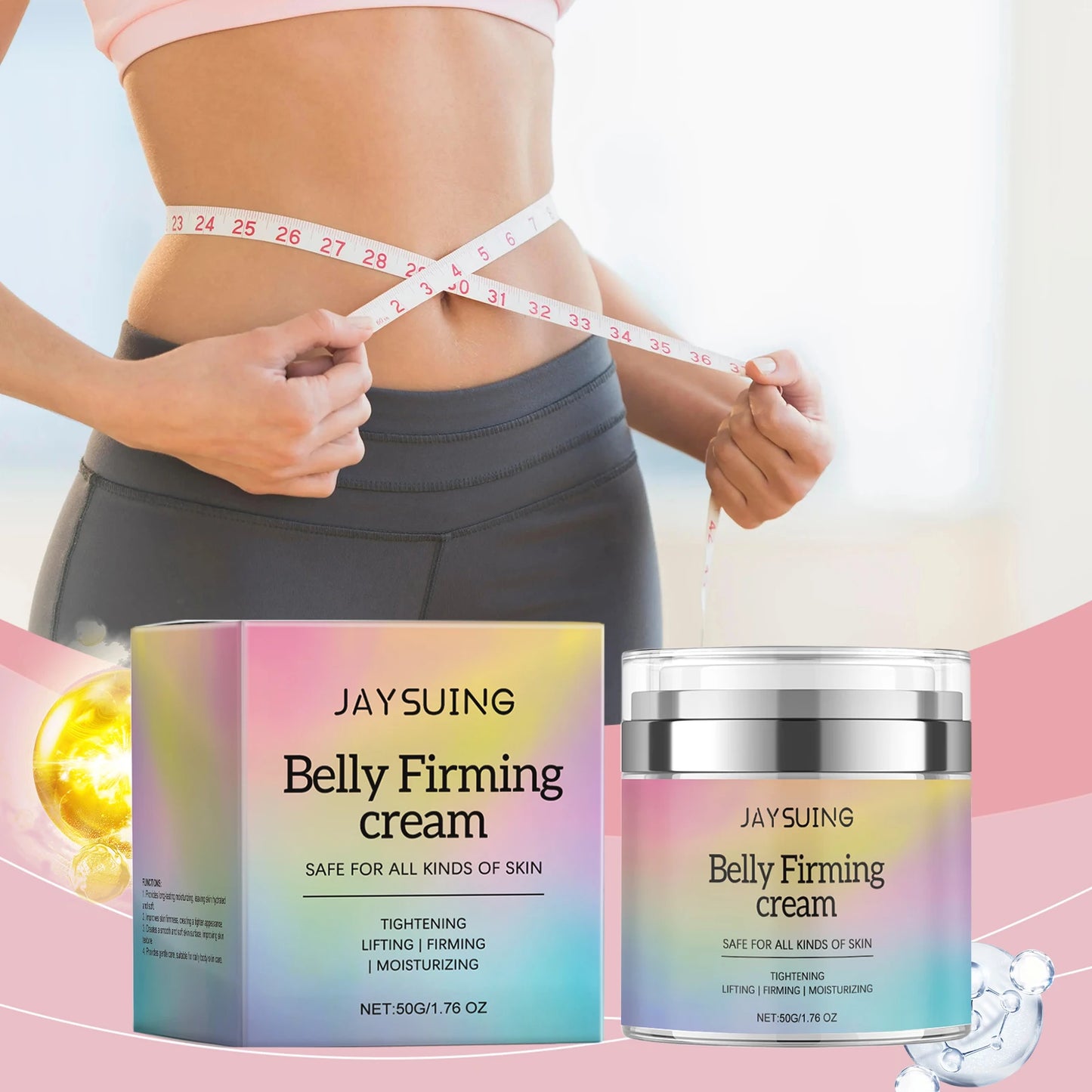Belly Firming Cream Improve Sagging Dullness Repair Dry Sensitive Skin Smooth Wrinkle Fine Lines Hydrate Rejuvenating Body Cream Peaceful Pleasures Health and Wellness
