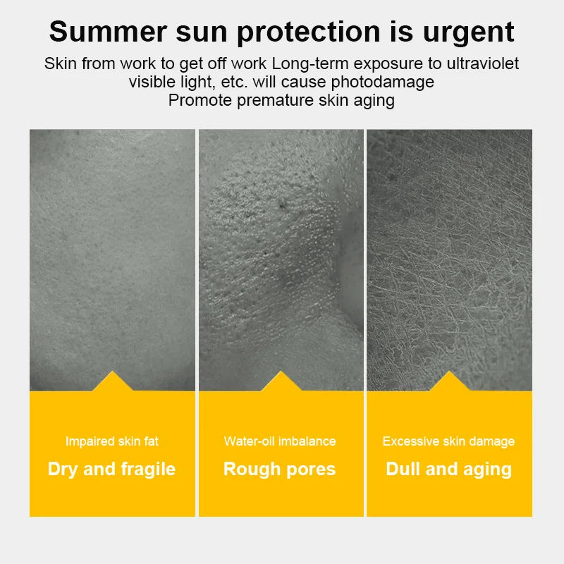 Sunscreen SPF50+ Facial Body Sunscreen Whitening Sun Cream Sunblock Skin Protective Cream Anti-Aging Oil-control Moisturizing Peaceful Pleasures Health and Wellness