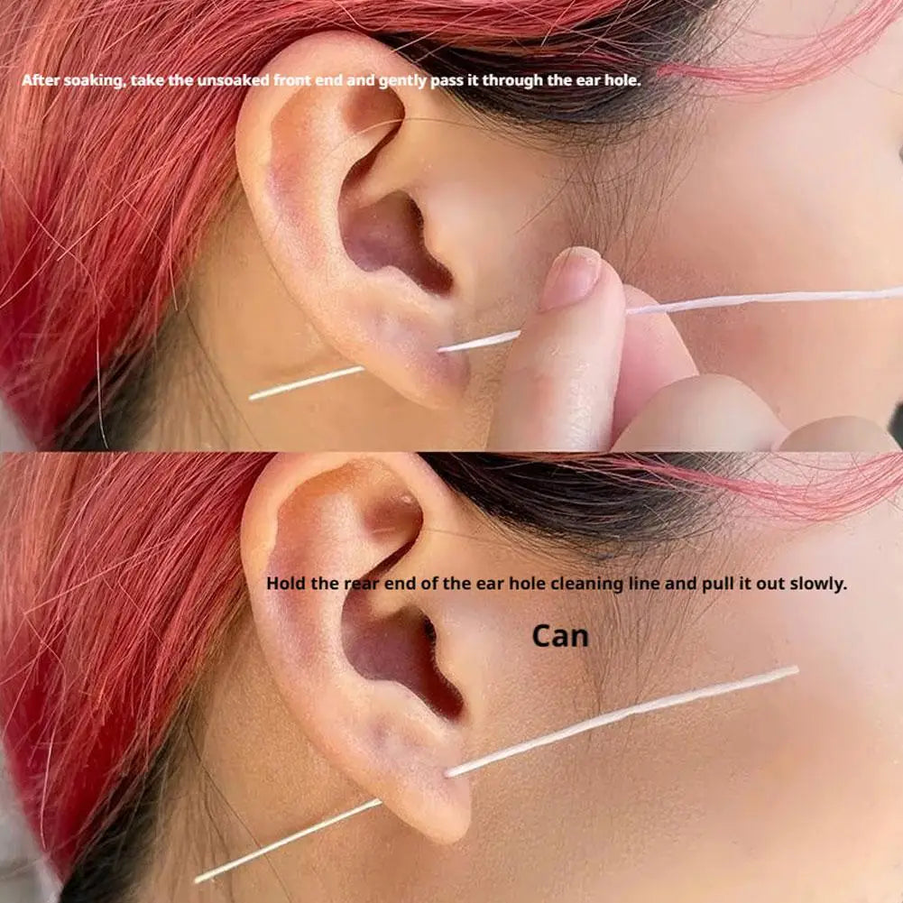 Ear Piercing Cleaning Kit – 60 Soft Lines & Gentle Solution