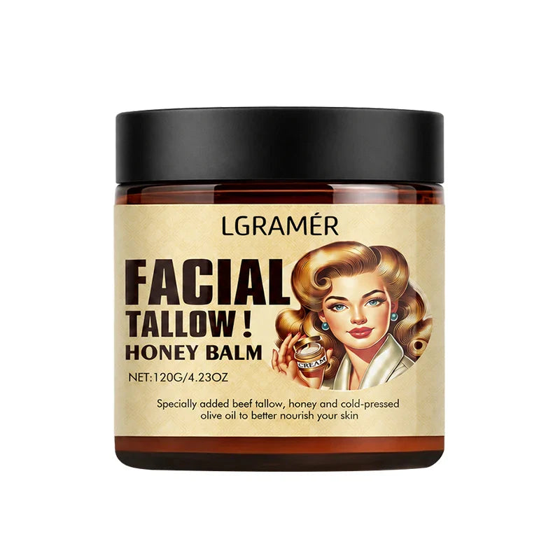 Beef Tallow & Honey Face Cream – Natural Daily Moisturizer