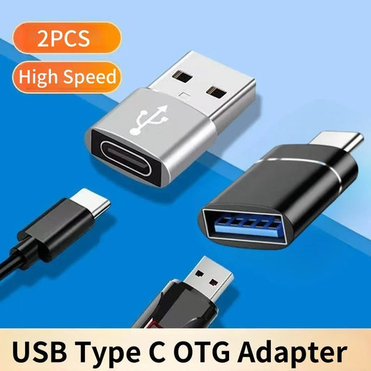 2/8PCS USB 3.0 To Type C OTG Adapter Type C Male To USB Female Connector For Laptop Xiaomi Samsung Macbook USBC OTG Connector Peaceful Pleasures Health and Wellness