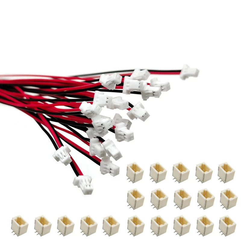 10 SETS Mini Micro SH 1.0 2Pin 3/4/5/6/12P JST Male & Female PCB Connector with Wires Cables 100MM Peaceful Pleasures Health and Wellness