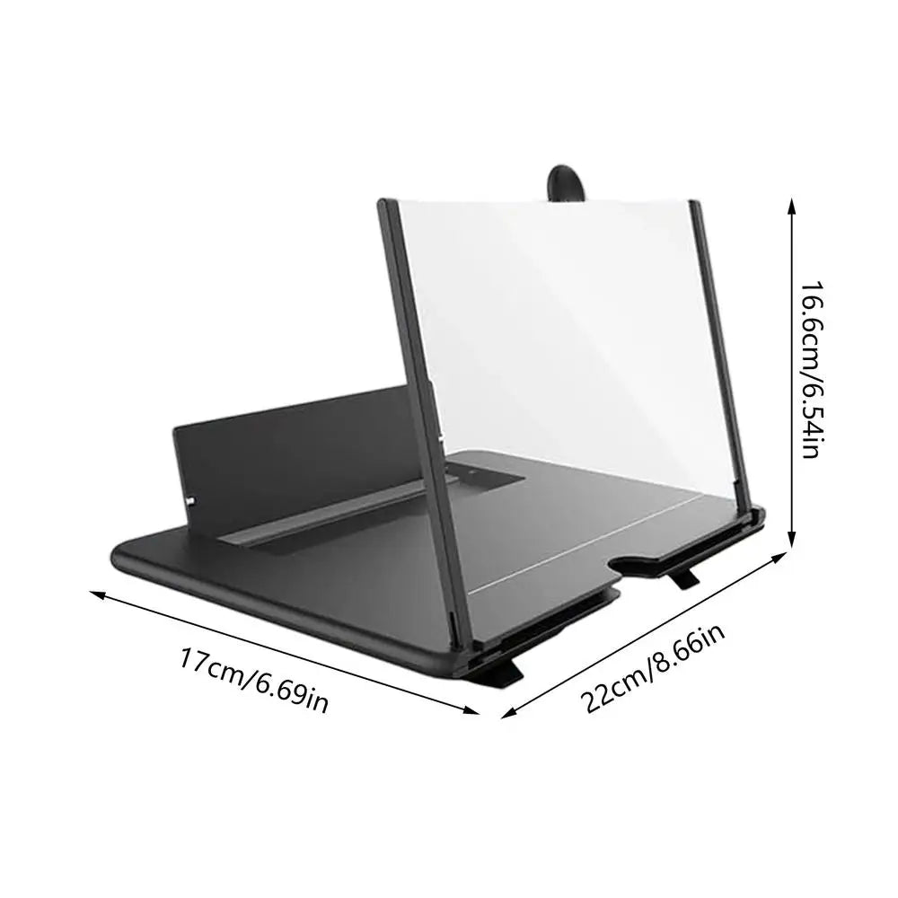 HD Phone Screen Magnifier Stand | 3-4x Zoom, Portable