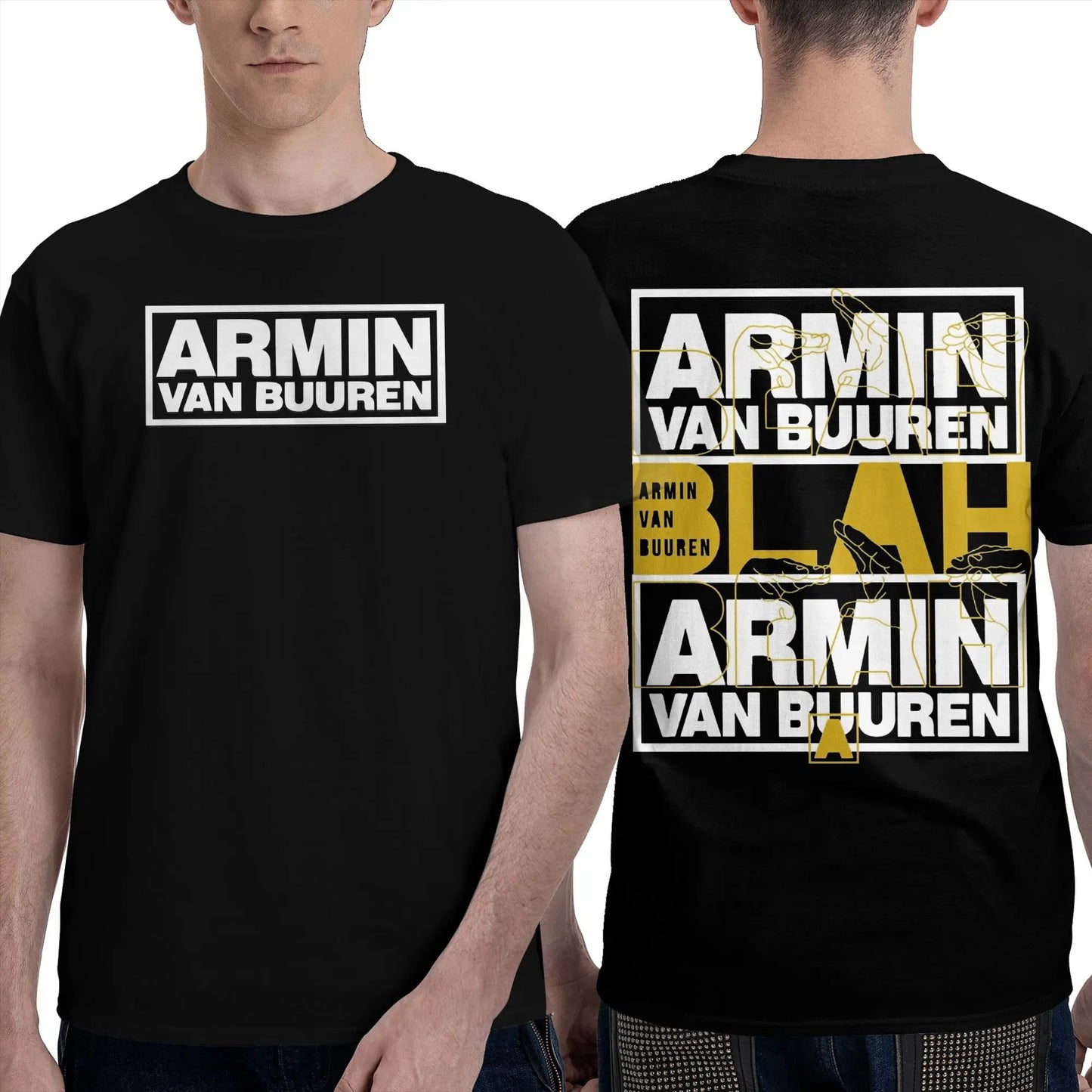 Armin Buuren Men's T Shirts Music Unique Tees Short Sleeve O Neck T-Shirt Cotton Plus Size Tops Peaceful Pleasures Health and Wellness
