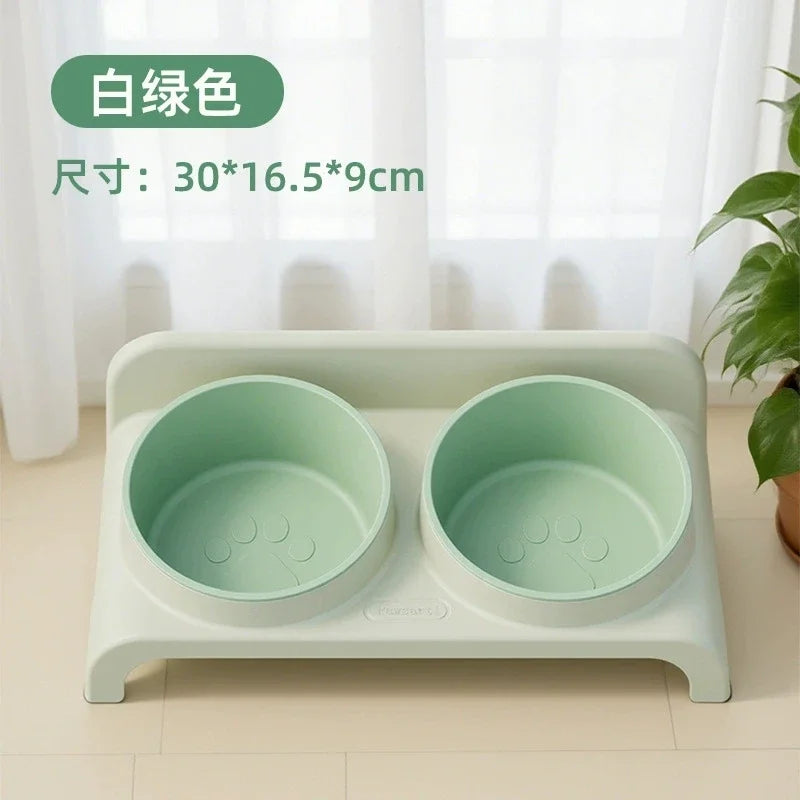 Adjustable Height Double Bowl Pet Feeder | Raised Dog & Cat Stand