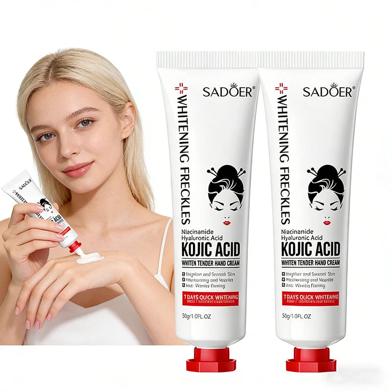SADOER Kojic Acid Hand Cream – Brightening & Moisturizing