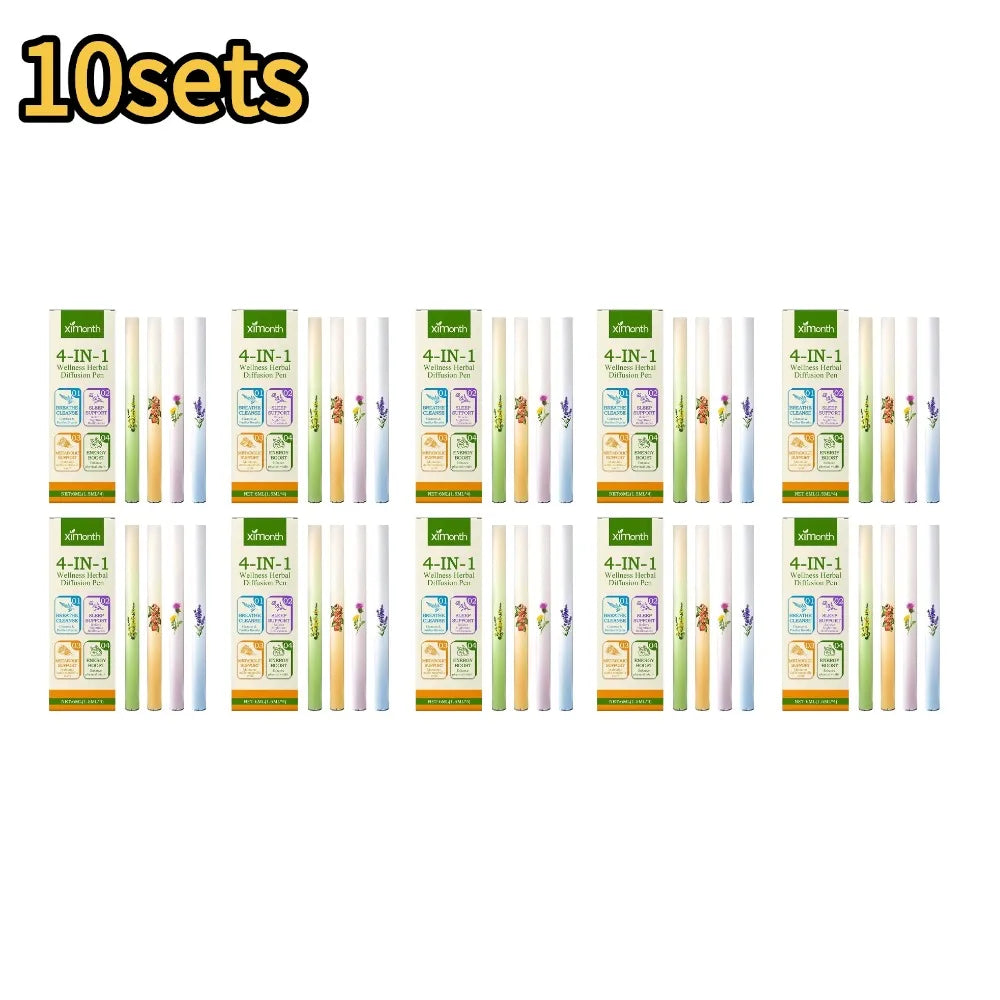 Herbal Energy Diffuser for Clear Breathing Support Peaceful Pleasures Health and Wellness 10pcs