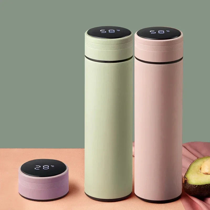 500ml 316 Steel Smart Thermos Cup | Temp Display & Separator