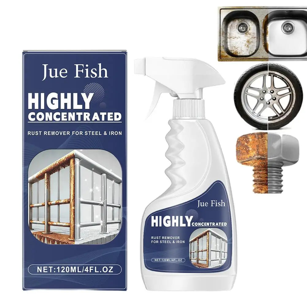 Powerful Metal Rust Remover Fast Acting Rust Dissolver & Anti-Rust Coating 120ml Car Maintenance Cleaning Car Surface Cleaner Peaceful Pleasures Health and Wellness 1pcs