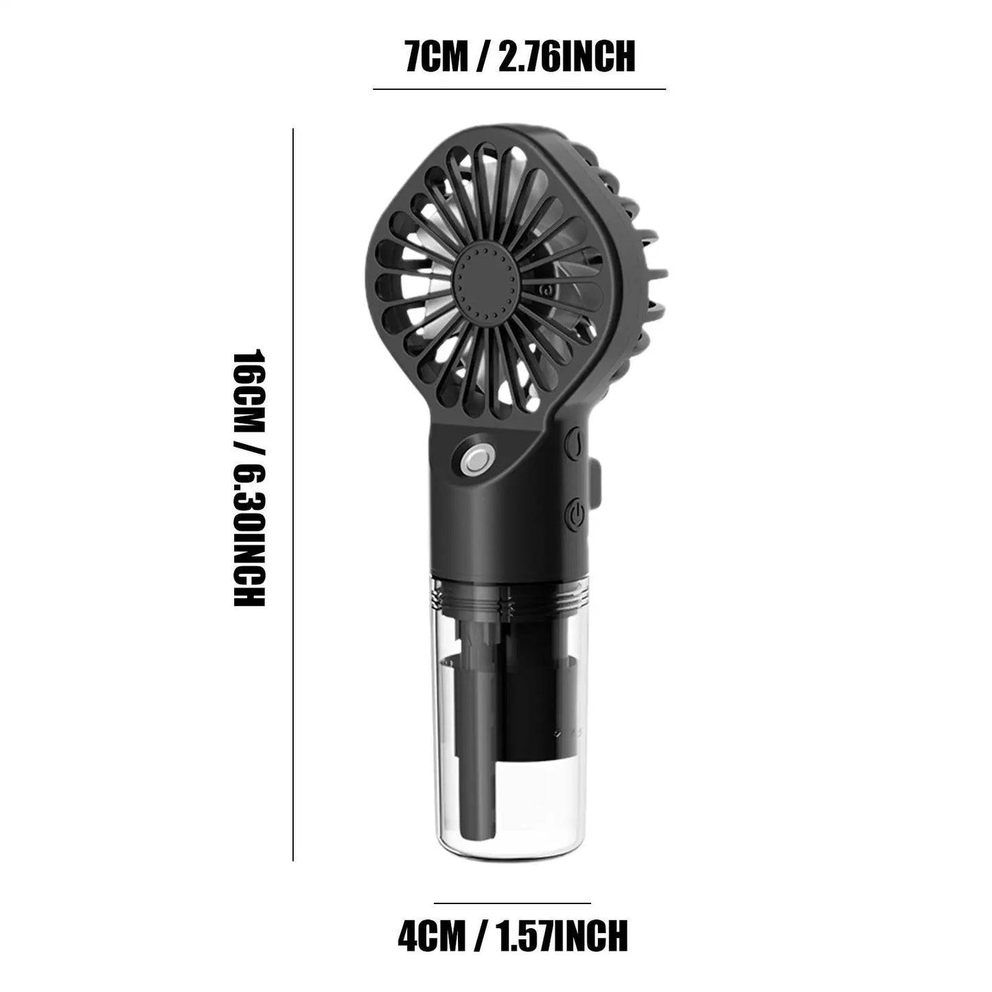 Portable Mini Misting Fan | USB Rechargeable, 4 Speeds