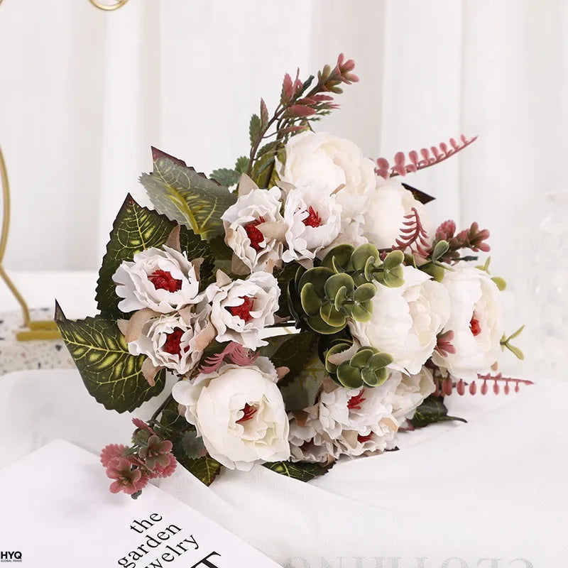 Fleurs Artificielles Pivoine Ronghua D Coration Maison Mariage
