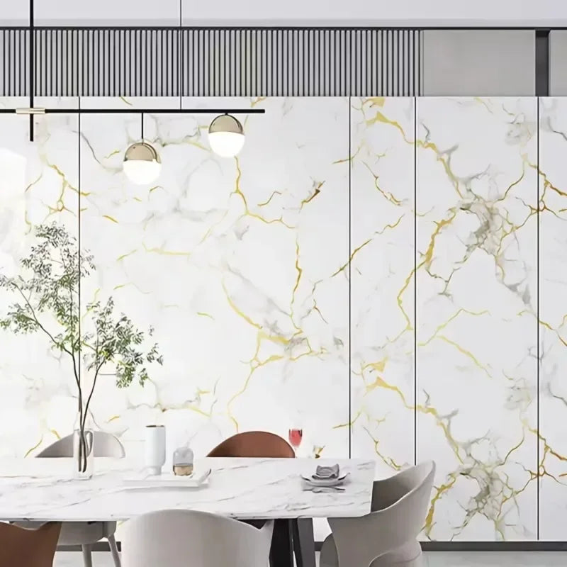 3D Marble Peel & Stick Wall Panels 300x40cm | Waterproof Foam
