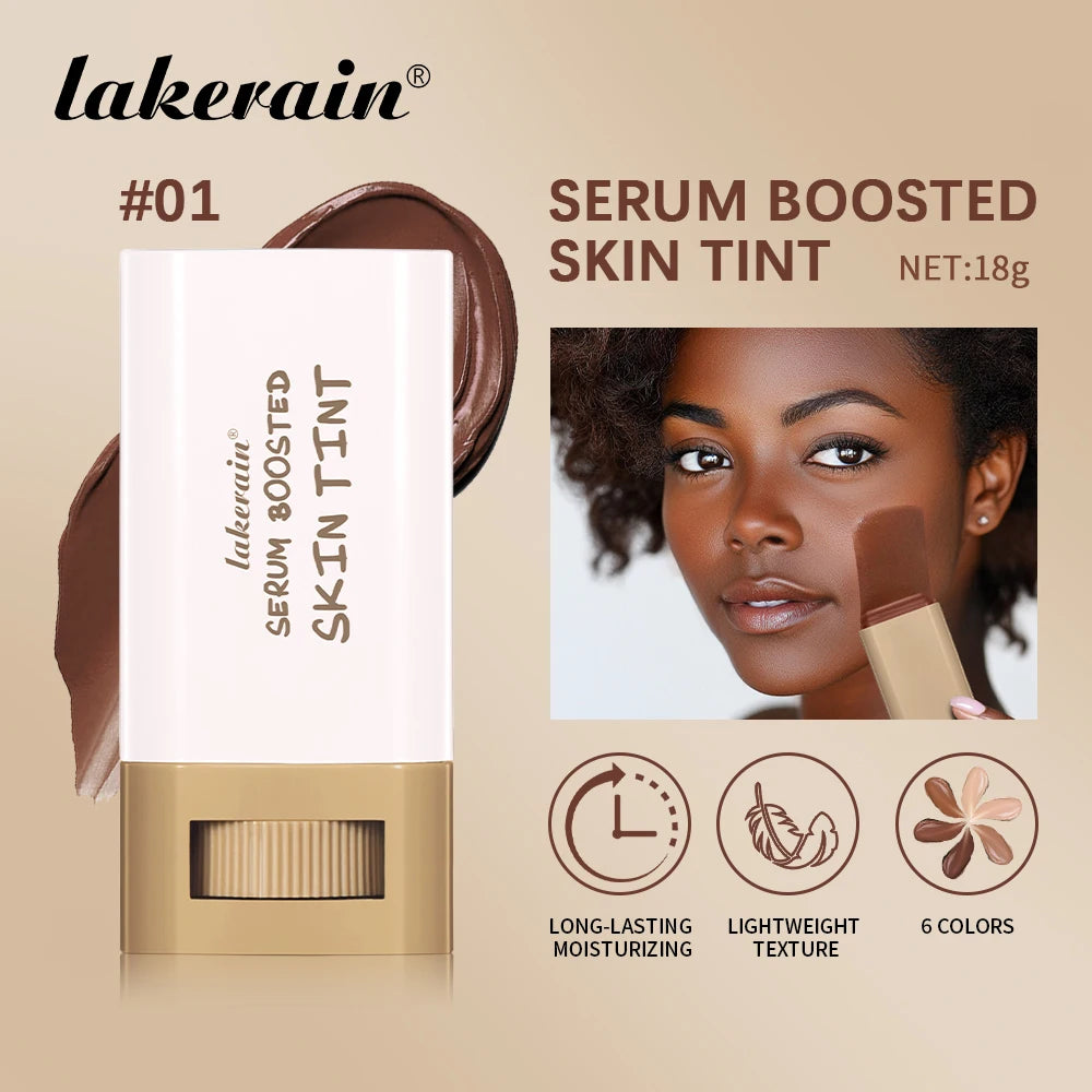 Eraser Foundation Stick Moisturizing Smooth High Coverage Silky Texture Travel-friendly Serum Boosted Skin Tint Solid Foundation Peaceful Pleasures Health and Wellness