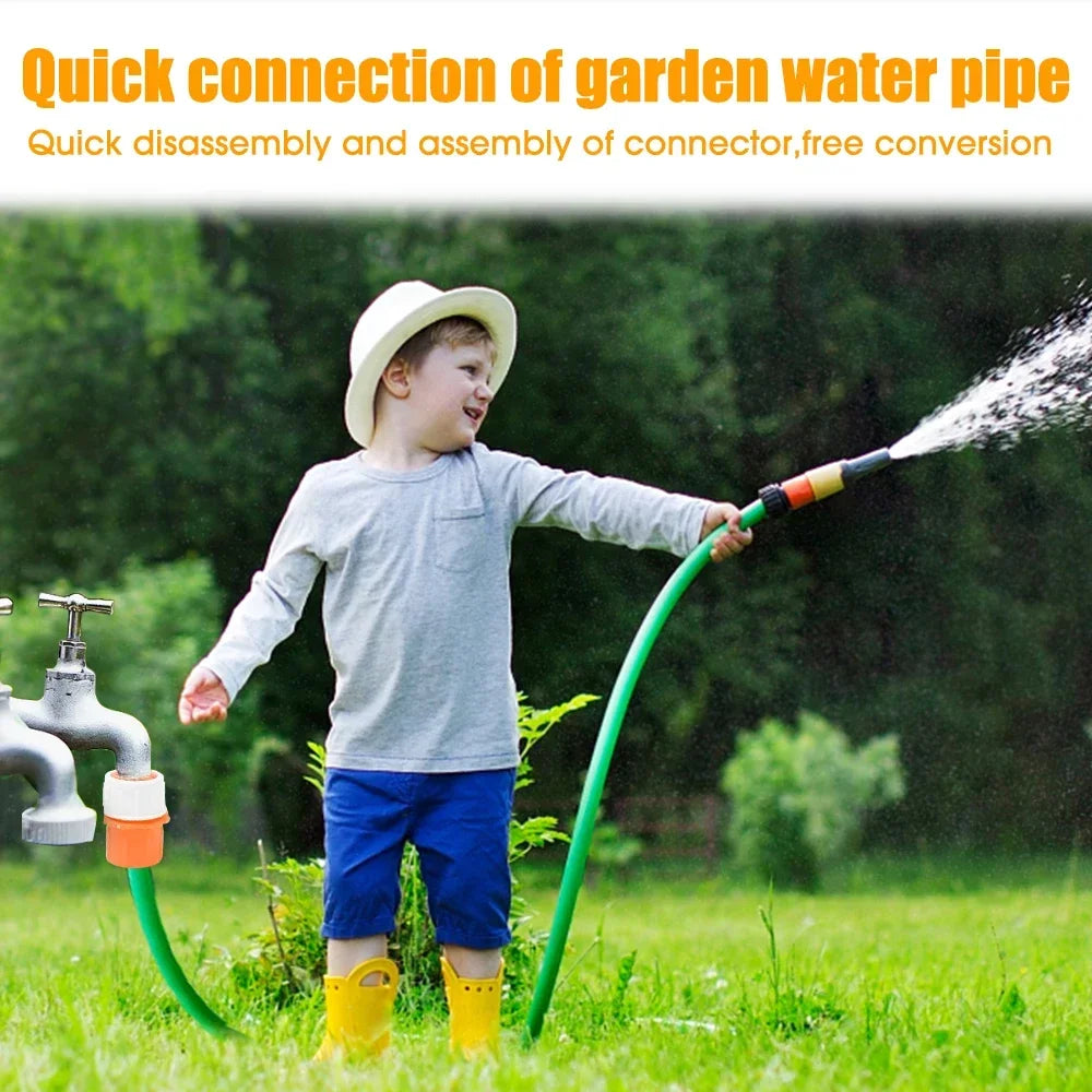 2PCS Water Hose Quick Connectors Universal Faucet Interface Backflow-proof Irrigation Fast Joints Garden Watering Pipe gardena Peaceful Pleasures Health and Wellness