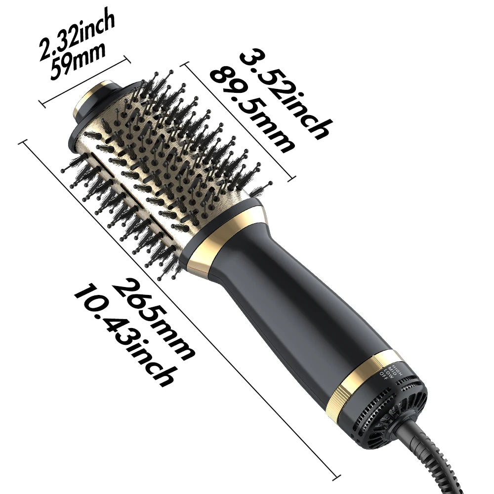 hair dryer brush in one, 4in1 hair dryer brush hair dryer with oval bucket, mini hot air brush for all hair types, suitable gift Peaceful Pleasures Health and Wellness