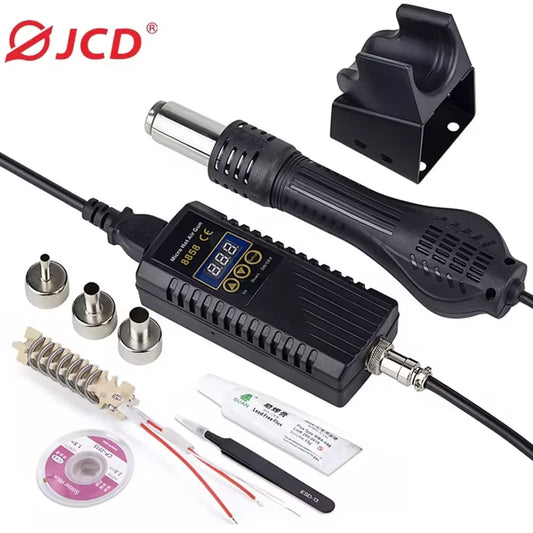 JCD 8858 750W Hot Air Rework Station – LCD Digital Heat Gun Hot Air Rework Station Oasis Select