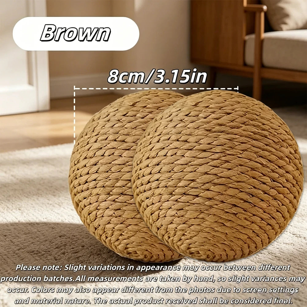 Sisal Cat Ball Toy – Interactive Scratching Balls for Kittens Cat Sisal Toy Ball Peaceful Pleasures Health and Wellness 2Pcs