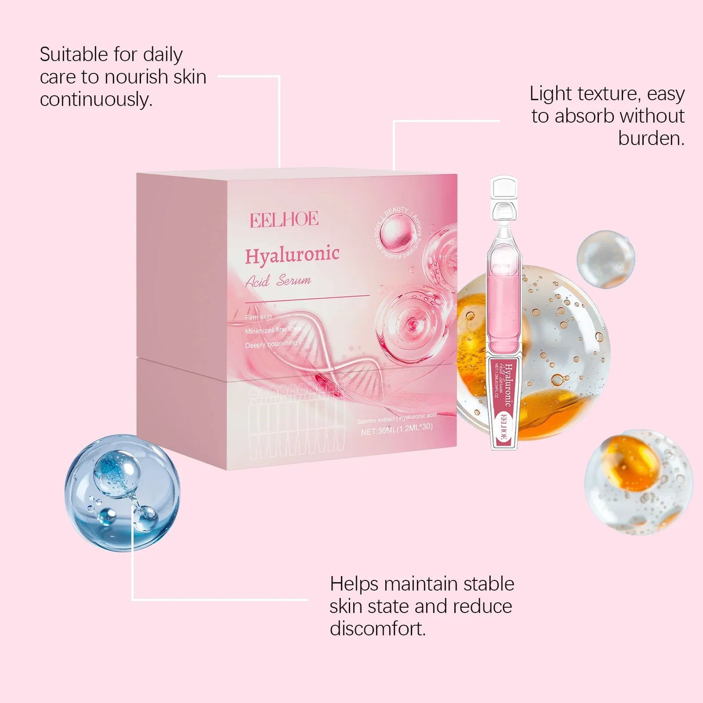 Eelhoe Hyaluronic Acid Serum – Firming & Anti-Aging Ampoules