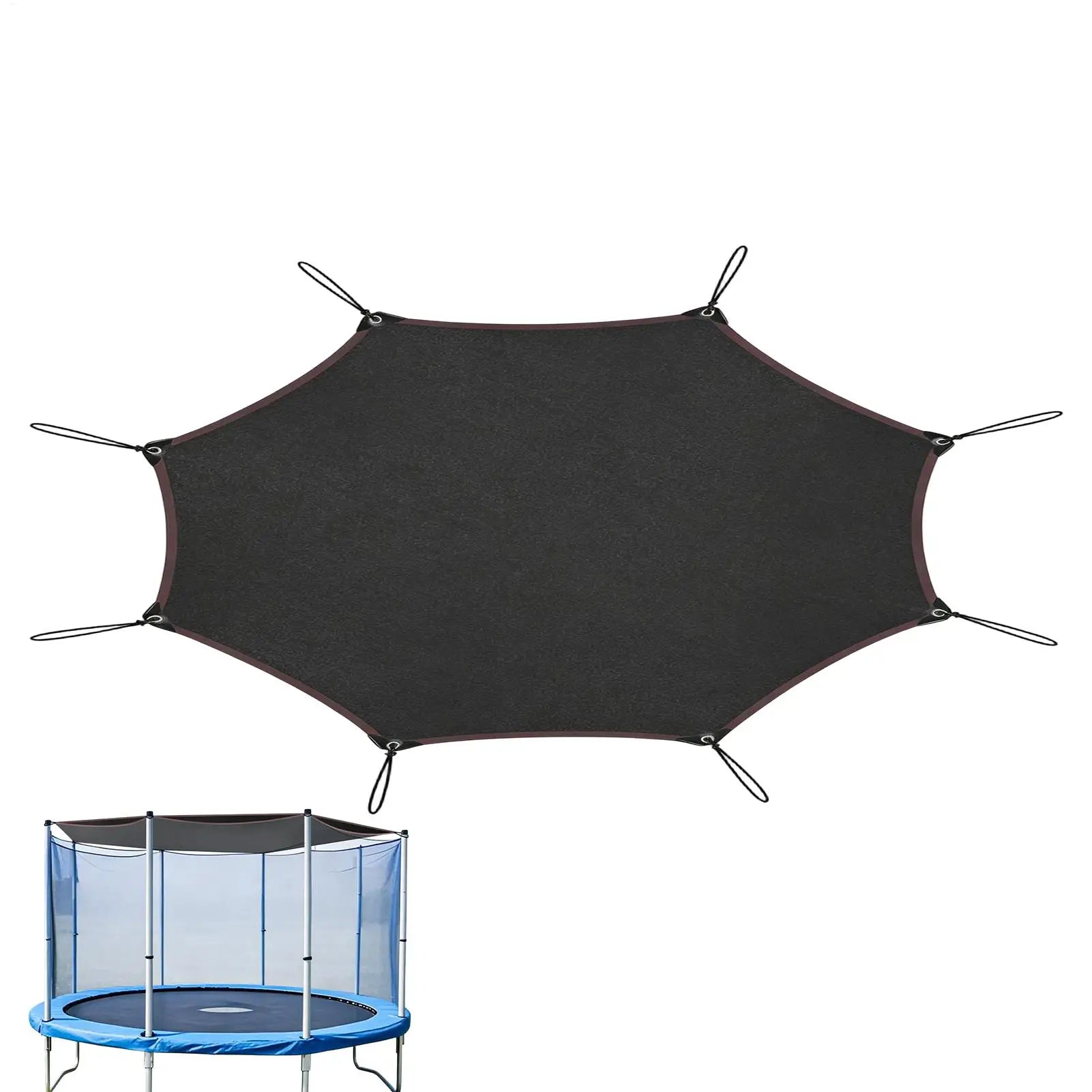 Trampoline Shade Cover Octagonal Heavy Duty Multi-functional Sun Protection, Patio Pool Camping Garden Lawn Park Deck Outdoor Peaceful Pleasures Health and Wellness