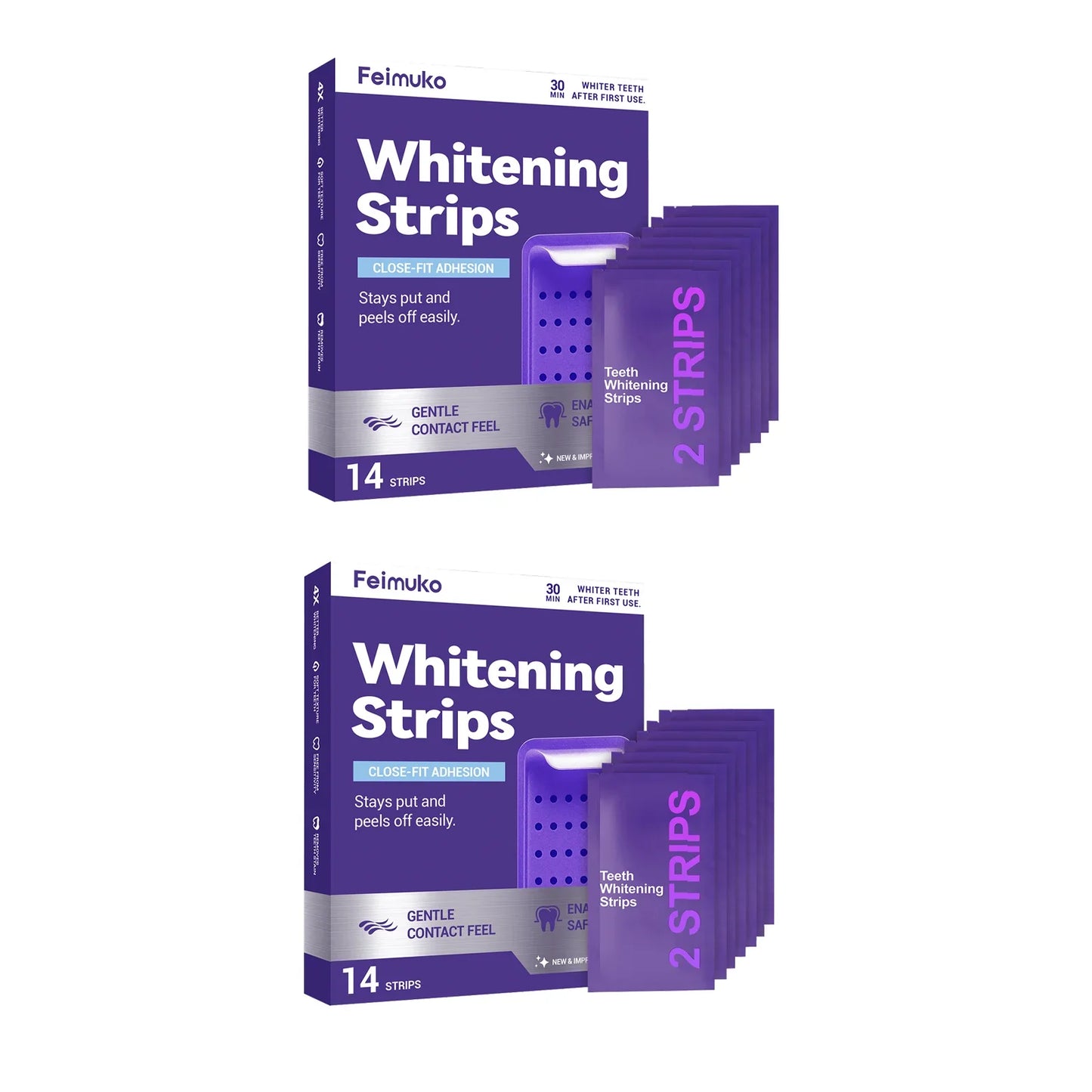 Oralhoe Purple Teeth Whitening Strips – 14 Strips Bright Smile