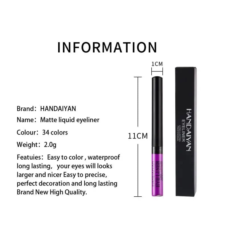 Handaiyan Matte Liquid Eyeliner – Waterproof UV Long-Lasting