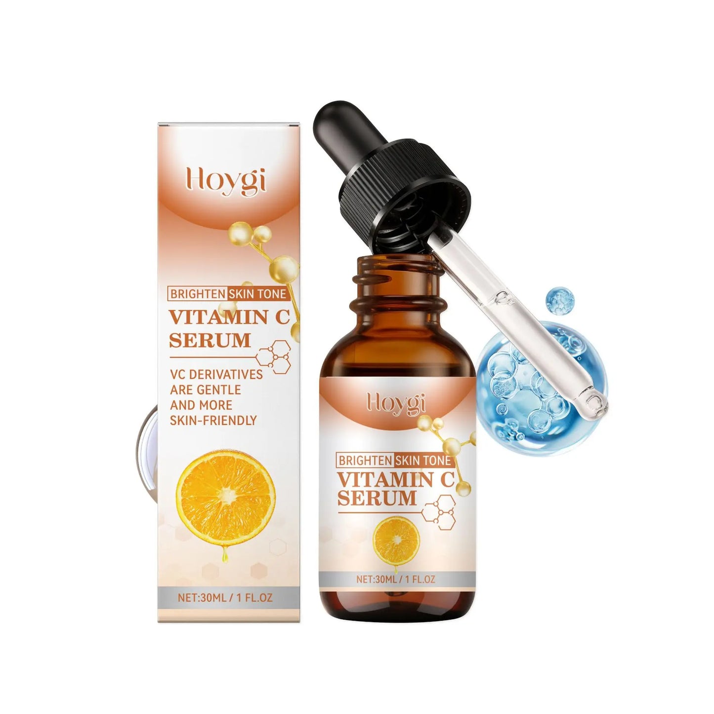 Vitamin C Serum for Face Brightening Skin Tone Improve Dullness Reduce Melanin Moisturizing Nourishing Whitening Essence Peaceful Pleasures Health and Wellness 30ml boxed