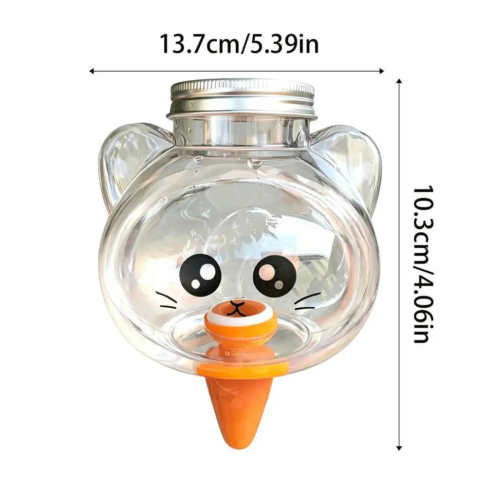 500ml Cat Self-Watering Globe | Drip Spike for Potted Plants