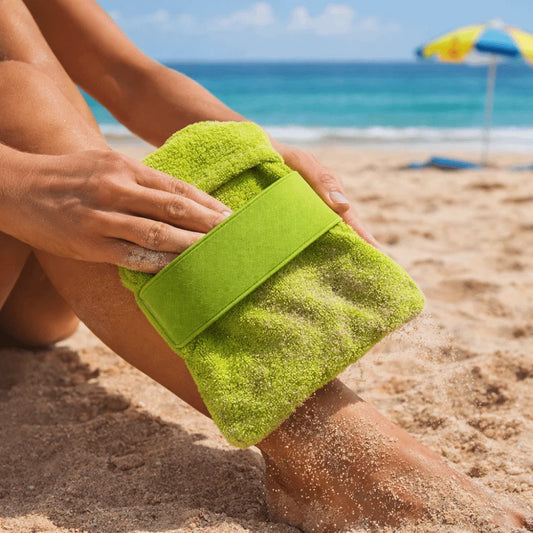 2-Pack Quick-Dry Beach Sand Remover Gloves | Coral Fleece Beach Sand Remover Peaceful Pleasures Health and Wellness