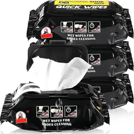 Disposable Shoe Cleaning Wipes | Sneaker Wet Wipes 12/30/80 Pack Shoe Cleaning Wipes Peaceful Pleasures Health and Wellness