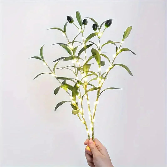 Olive Branch String Lights | Battery Powered Indoor Fairy Light Decorative String Lights Peaceful Pleasures Health and Wellness 1pc