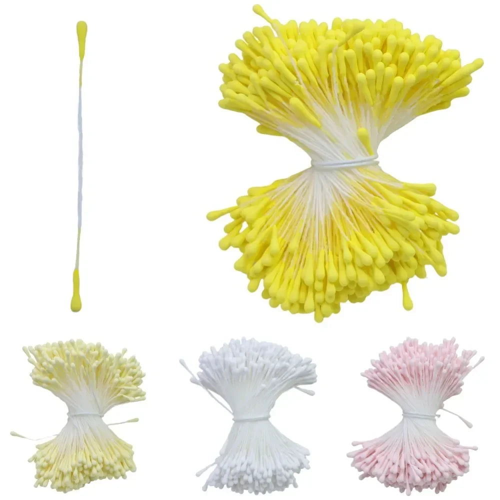 400pcs 2mm Moulti Options Artificial Flower stamen Mini Pearl Floral pistil For Wedding Party Home Decoration DIY Accessories Peaceful Pleasures Health and Wellness