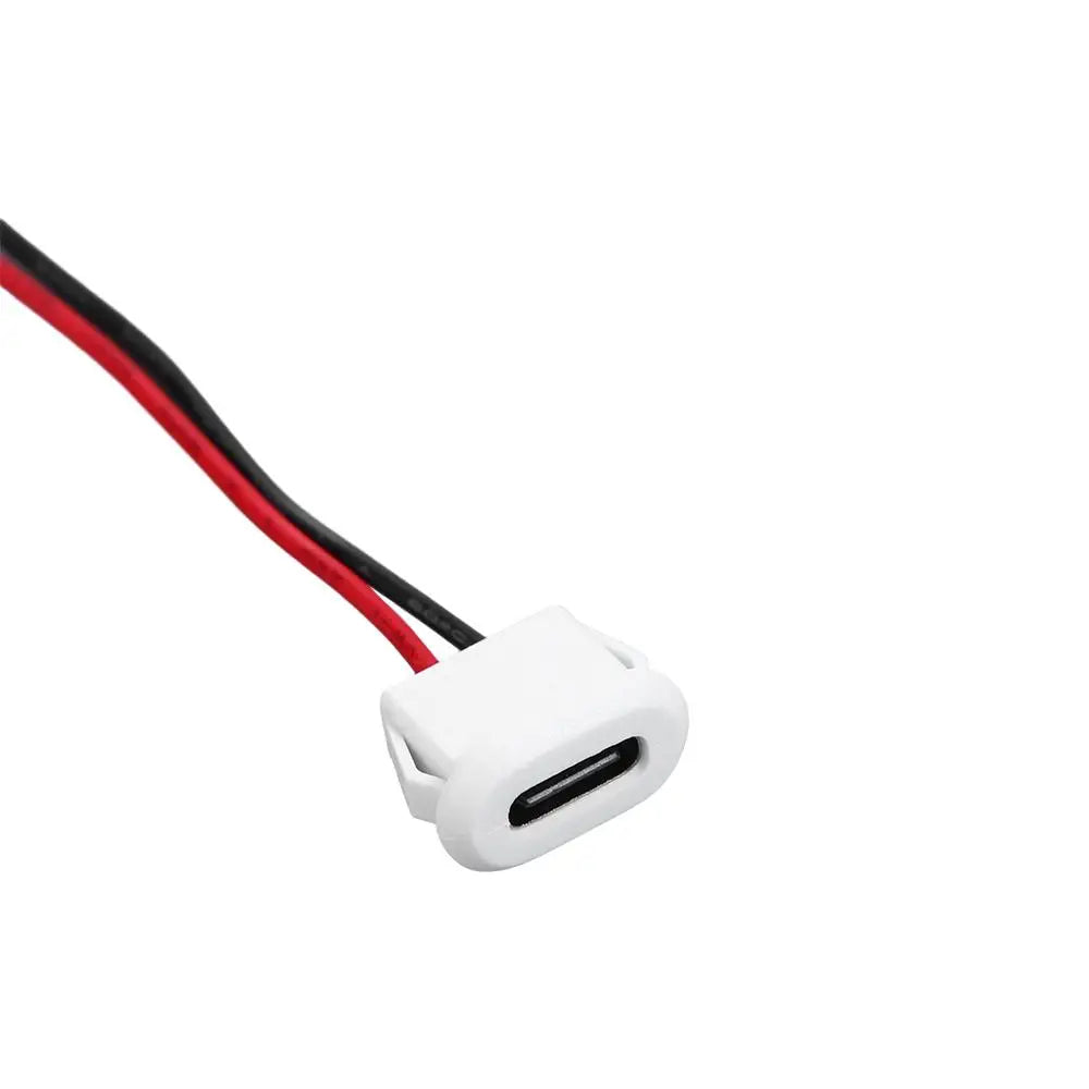 5Pcs Female Base Type-C Base With Welding Wire Female Socket Charging Interface USB-C Type USB-C Connector 2 Pin Connector Peaceful Pleasures Health and Wellness