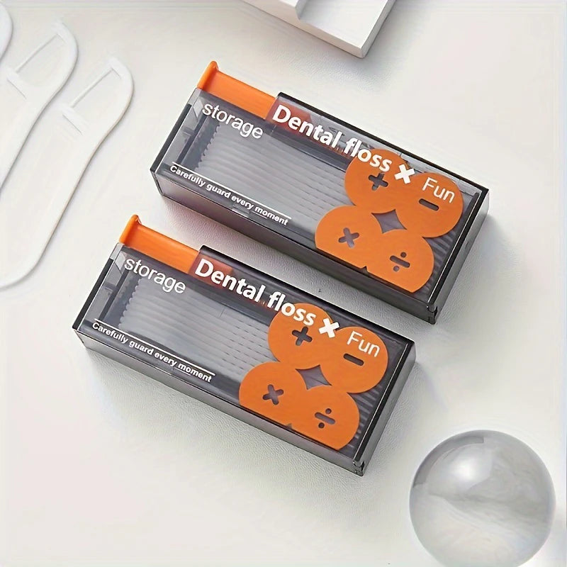 Automatic Dental Floss Storage Box Pop-Up Dental Floss Dispenser With 10Pcs Floss Dental Oral Hygiene Care Portable flosser Peaceful Pleasures Health and Wellness 2pc