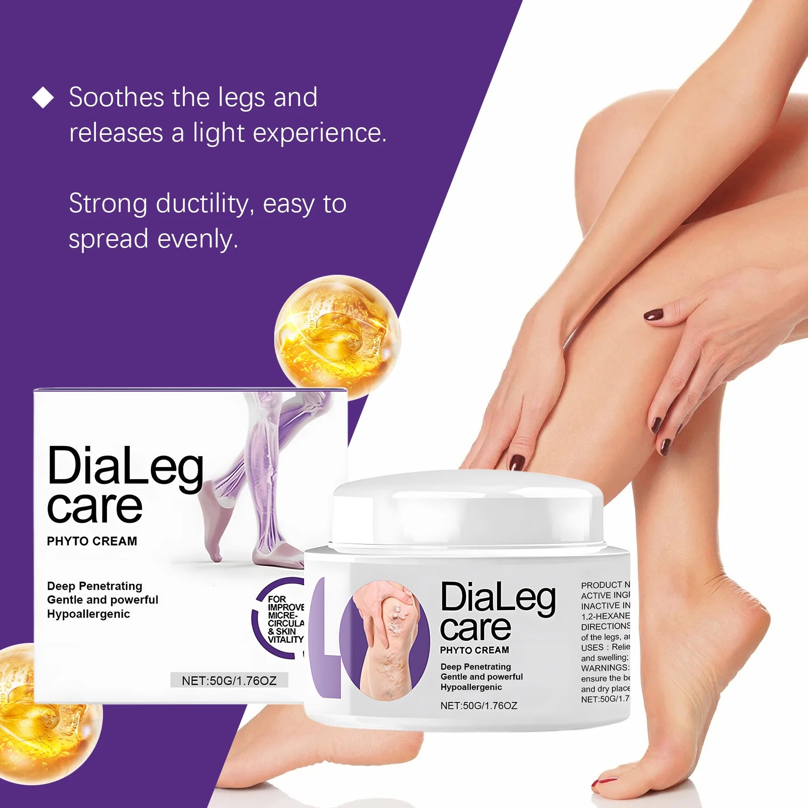 Varicose Vein Treatment Cream Relieve Leg Fatigue Reduce Phlebitis Promote Circulations Blood Repair Barriers Body Care Cream Peaceful Pleasures Health and Wellness